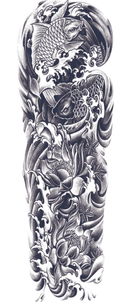 Japanese Koi & Peony