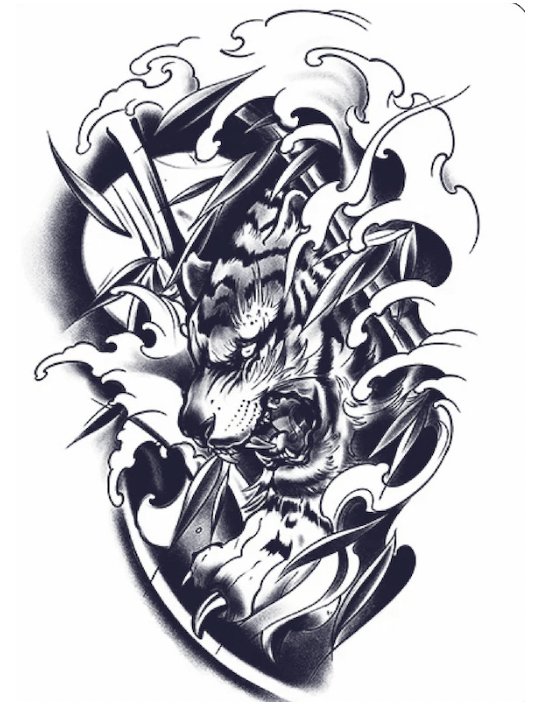 Japanese Tiger - Half Sleeve